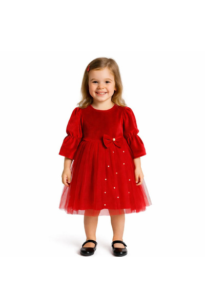 kizu Red dress for girls 3 years old