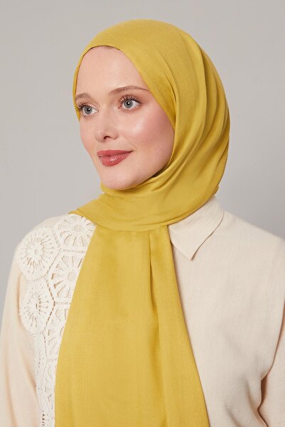 Levidor Green Viscose Modal Plain Shawl
