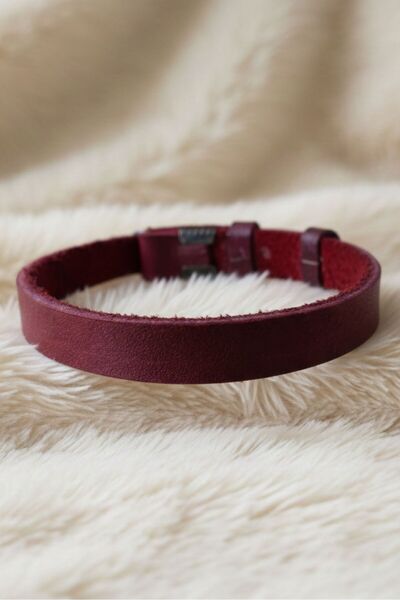 Uretti - Ali 7128 4256 Red Men's Leather Bracelet