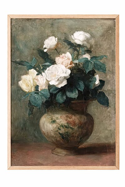 Postifull Vintage Painting, Wooden Framed Poster, Vintage Wall Decor