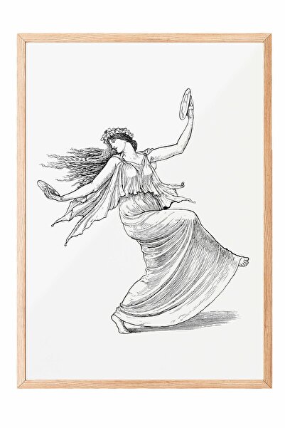 Postifull Vintage Painting, Wooden Framed Poster, Vintage Wall Decor