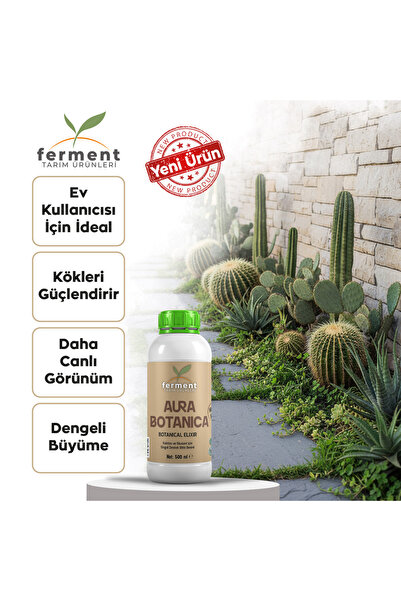 Kaktüs ve Skulent İçin Daha Canlı Görünüm ve Dengeli Büyüme - Aura Botanica 500 ml