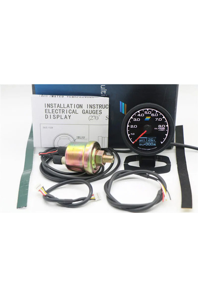 Choice6 مقياس ضغط الزيت 62 مم بشاشة LCD رقمية من GReddi، مقياس ضغط الزيت، درج...