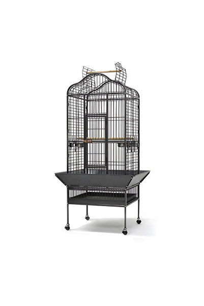 Dayang Bird Cage (A14) - 82.5 x 77.5 x 156cm-Black