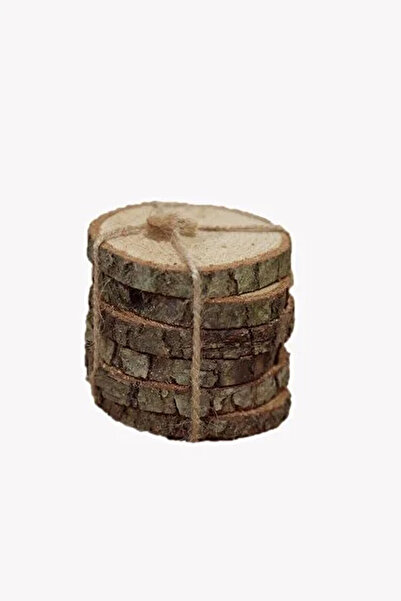Kuzeylina Natural Wood Log Coasters and Candle Holders – Set of 5