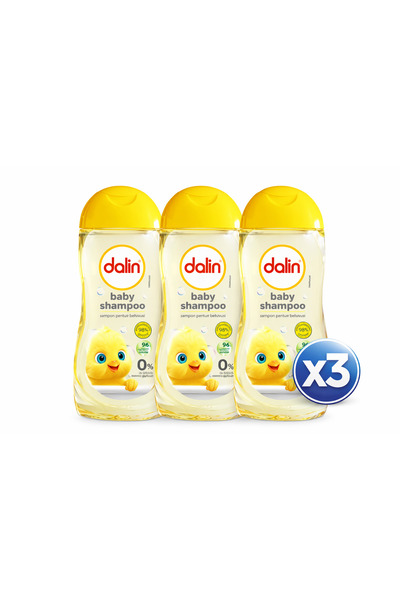 Dalin 3X Pack - Tear-Free Shampoo 200 ml - Gentle Cleansing for Children
