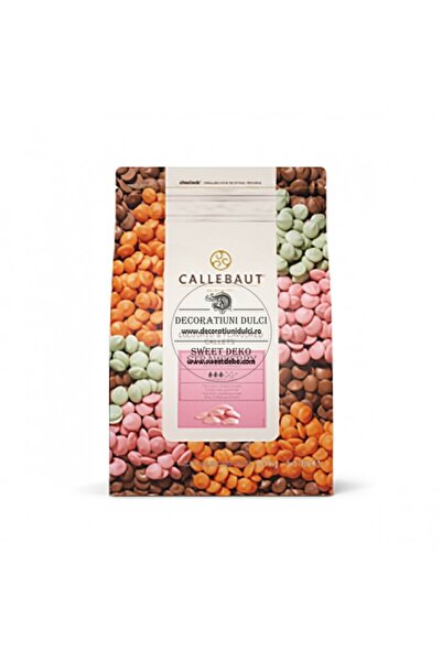 Decoratiuni Dulci Barry Callebaut - ciocolata alba cu gust de capsune