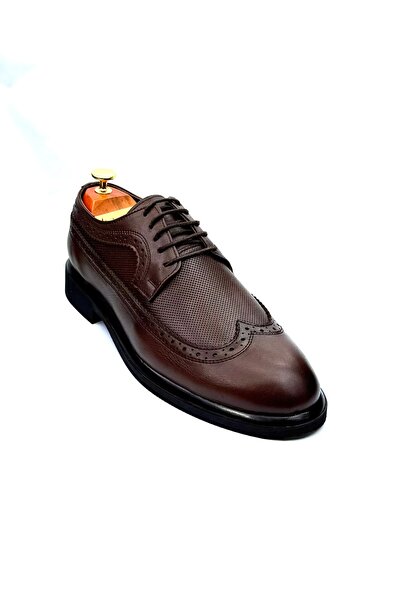 İYİSİNDEN SHOES حذاء رجالي كلاسيكي من الجلد الطبيعي موديل M برباط من الجلد ال...