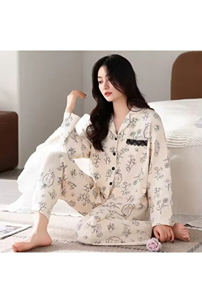 delis Women's "Warm Love" two-piece pajamas