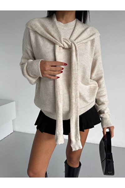 IŞILDA FASHION Pulover cu model șal