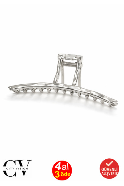 cityvision Curved Silver Color Metal Hairpin - Stylish and Durable