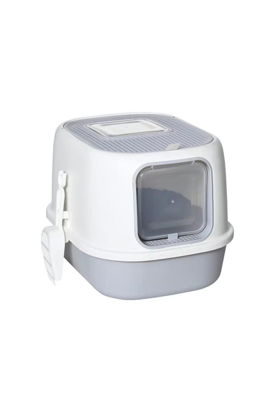 PADO Open Top Cat Litter Box 40*39*52Cm-Grey