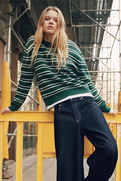 Pull & Bear Çizgili kazak