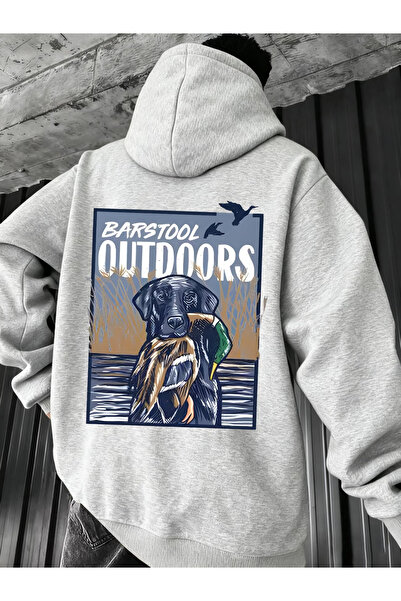 ALEYZA MODA Unisex Ανδρικό/Γυναικείο Φούτερ με κουκούλα OUTDOORS, πολύχρωμο, ...