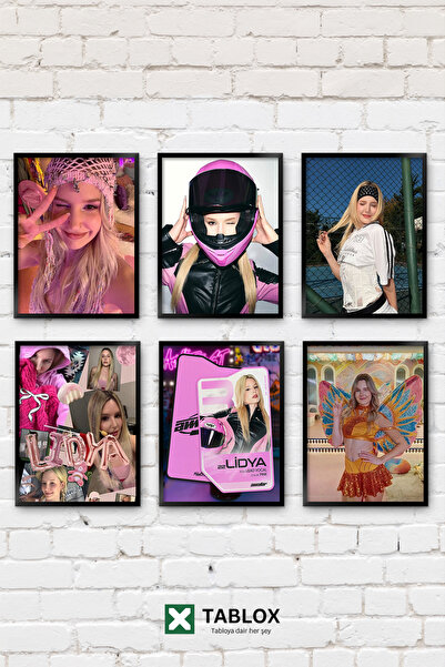 TABLOX 6 Parça Manifest Lidya Pınar Grup Amatör Manifam Big5 Dekoratif MDF Ta...