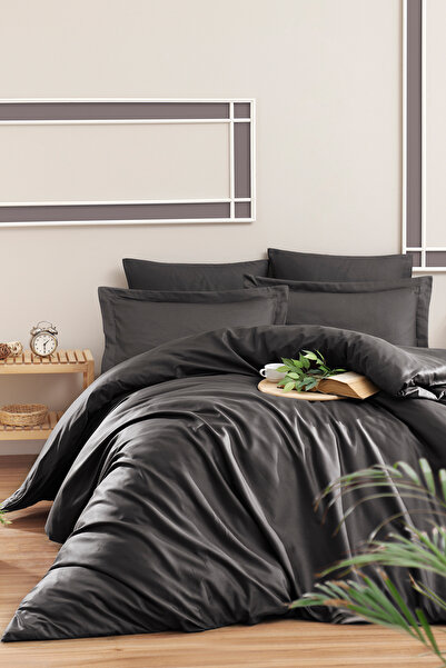 First Choice Snazzy %100 Pamuk Saten 200 TC (80 Tel) Çift Kişilik Nevresim Ta...