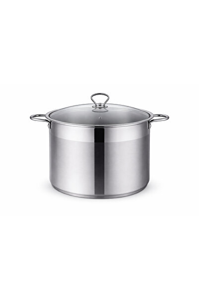 Royalty Line Stainless steel pot with glass lid 36 x 25 cm