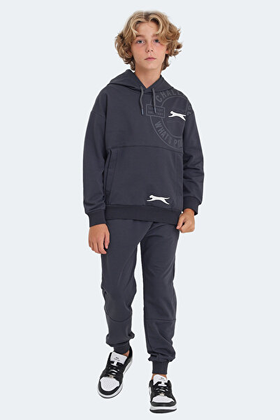 Slazenger LISEY IN Unisex Παιδικό Σετ Φόρμας με Τσέπες Καγκουρό με κουκούλα Σ...