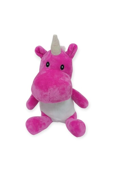 Vardem حيوانات محشوة لطيفة مقاس 20 سم - وحيد القرن باللون الوردي الداكن