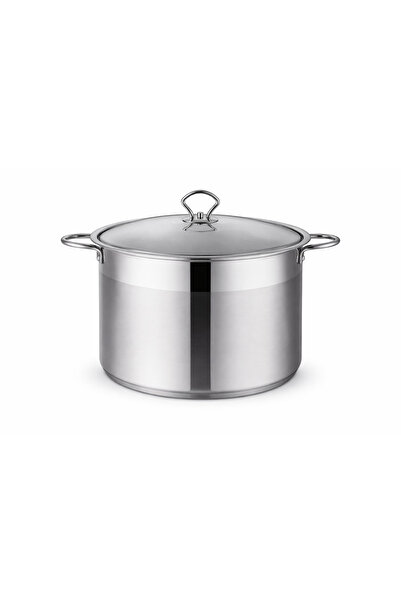 Royalty Line Stainless steel pot with metal lid 34 x 24 cm