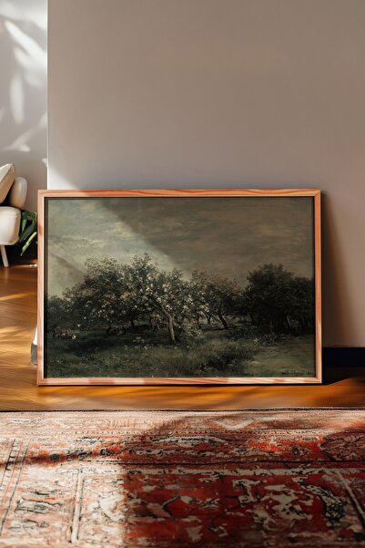 Postifull Vintage Painting, Wooden Framed Poster, Vintage Wall Decor