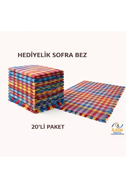 cs ilkim SOFRA BEZİ KARIŞIKRENK 20 ADET , 140 x 140