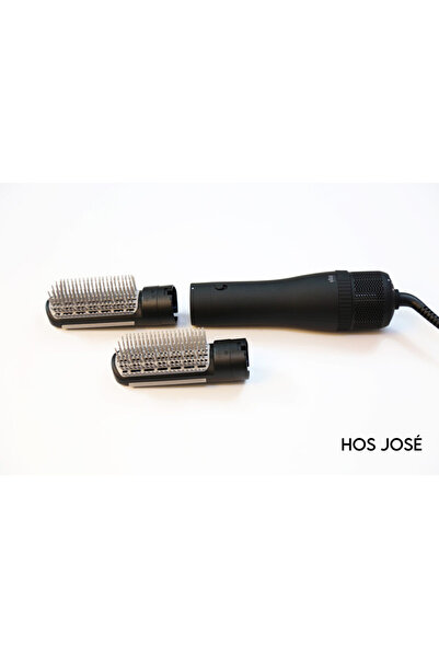 HOS JOSE Hot Air Brush Professional Styling Tool, Matte Black