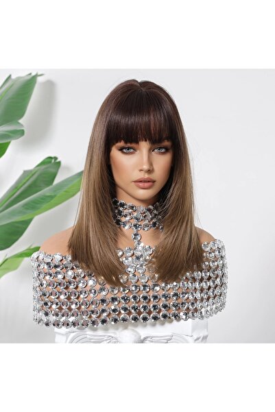 animis beauty Medium wig Light Satin Ombre, Premium synthetic fiber with a st...