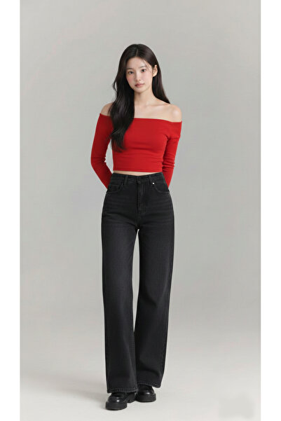 sion jeans Women's Black Jeans Comfortable and Stylish Daily Palazzo Pants Je...
