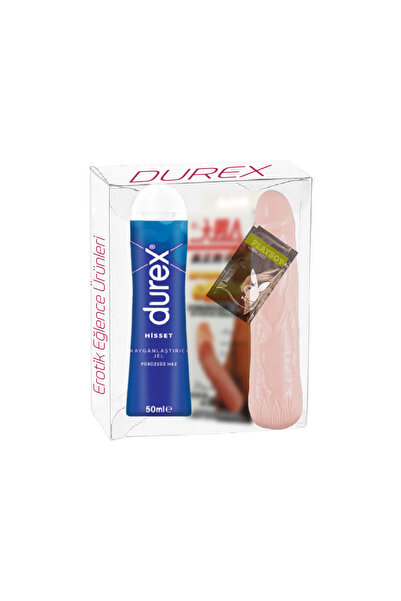 Durex Hisset Pürüzsüz Hazlar 50 ml + YapayPenis, Realistik DildoPenis Kılıfla...