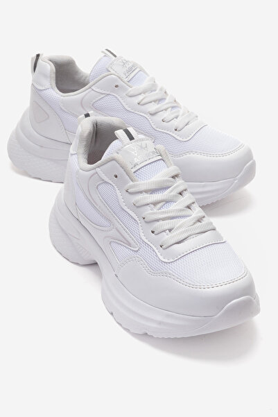 CCWAY AYAKKABI Side Patterned Anorak Women's Sports Shoes White White