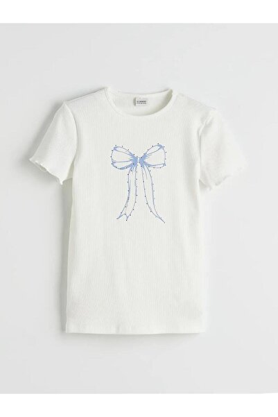 LC Waikiki Tricou pentru fete cu imprimeu fundă (S6)