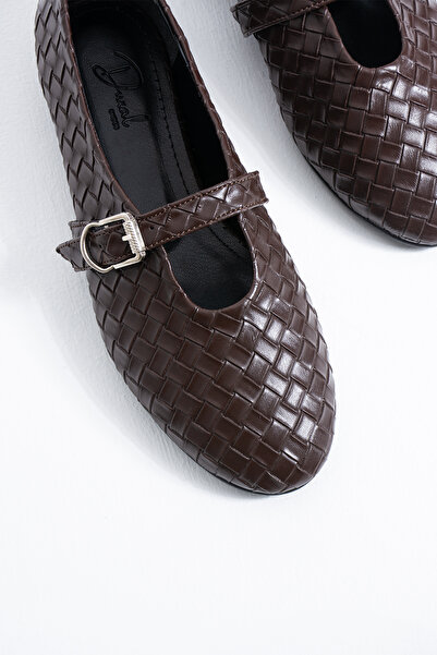 DUXAL SHOES Babs Women's Buckle-Strapped Mary Jane Model Daily Comfortable Fl...