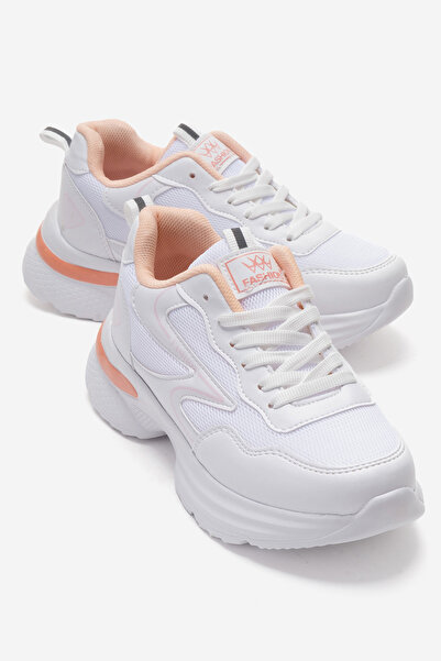 CCWAY AYAKKABI Side Patterned Anorak Women's Sports Shoes White Powder