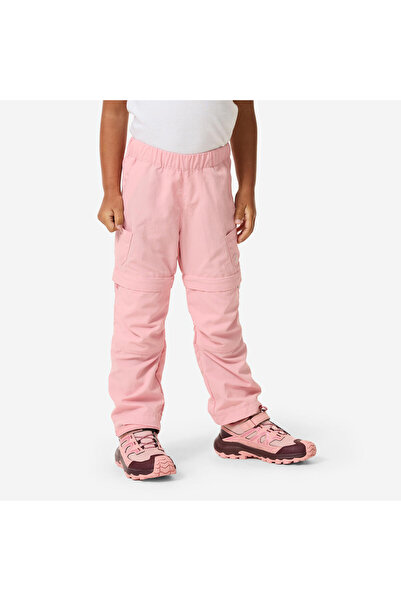 Decathlon Quechua Çocuk Outdoor Modüler Pantolon - 2/6 Yaş - Pembe - MH500