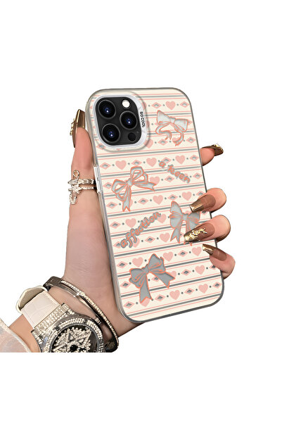 ucuc iPhone 16 Pro Max Compatible Hard Acrylic Back Silicone Edge Lens Protec...