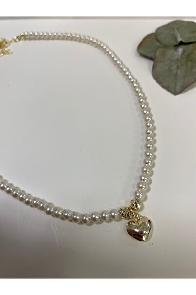 DGD ACCESSORIES Minimal Kalp İnci Kolye