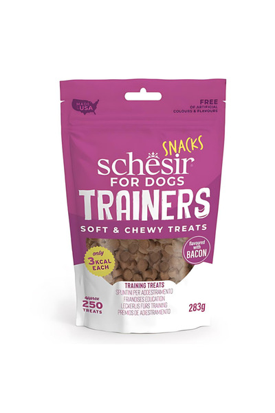 Schesir وجبات خفيفة للكلاب من ترينرز، طرية وقابلة للمضغ، 283 غرام - بنكهة لحم...