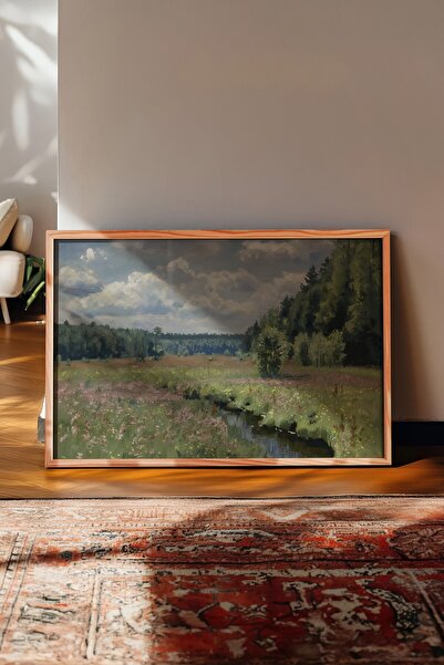 Postifull Vintage Painting, Wooden Framed Poster, Vintage Wall Decor