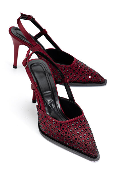 ELEVAM Mirrored Stone Embellished Luxury Heeled Women's Shoes – Special Design