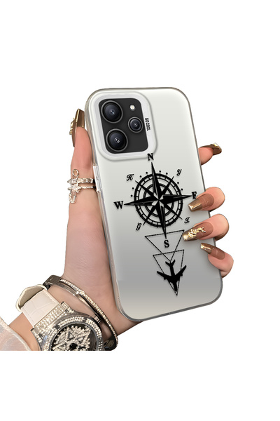 ucuc حافظة حماية للعدسات من السيليكون الصلب الأكريليكي المتوافق مع Redmi 12 4G