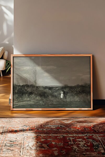 Postifull Vintage Painting, Wooden Framed Poster, Vintage Wall Decor