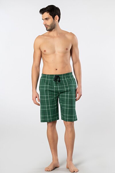 Cacharel Bermude țesut pentru bărbați, cu un singur strat inferior