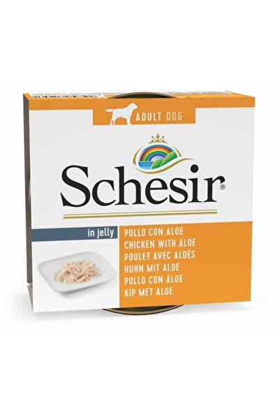 Schesir طعام رطب للكلاب - شرائح دجاج مع الصبار [الوزن - 150 غرام]