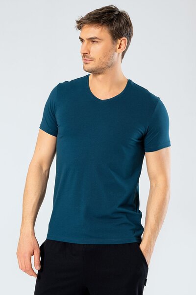 Cacharel Men's V-Neck Lycra T-Shirt