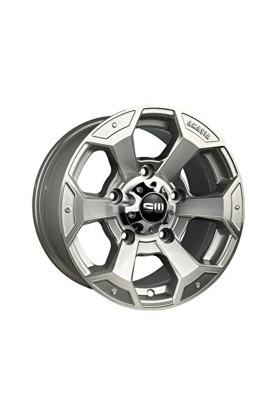 LJAPPLIED LJA-GX421-01 8.0x16 6x130 ET25 84.1 Crystal Silver Polished Jant (4...