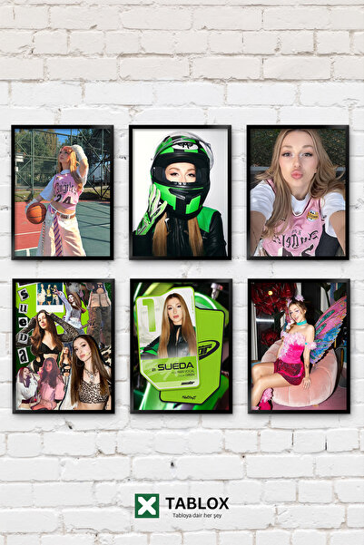 TABLOX 6 Parça Manifest Sueda Uluca Grup Amatör Manifam Big5 Dekoratif MDF Ta...