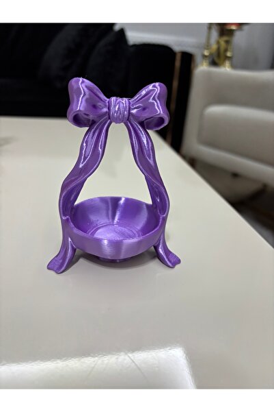 Mus3D Şık Sunum Fiyonklu Lokumluk ve Çikolatalık - (1 adet) 10 Renk Seçeneğiy...