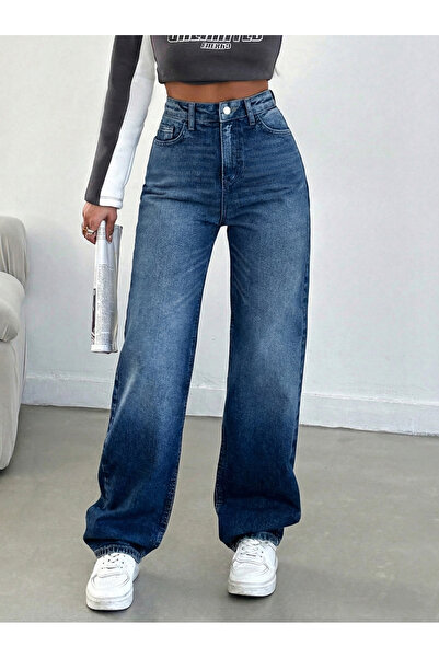 KENE JEANS Pre-Processed Piped Hem Jeans