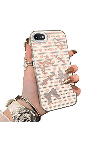 ucuc iPhone 7/8/Se 2020 2022 Compatible Hard Acrylic Back Silicone Edge Lens ...